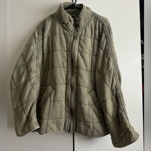 Free People Dolman Quilted Knit Jacket